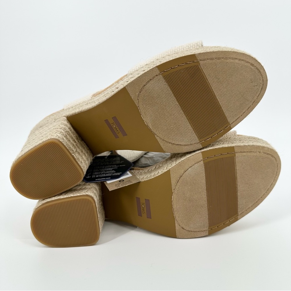 Tom’s Majorca Rope Platform Sandal Natural Basket Weave - Picture 8 of 13